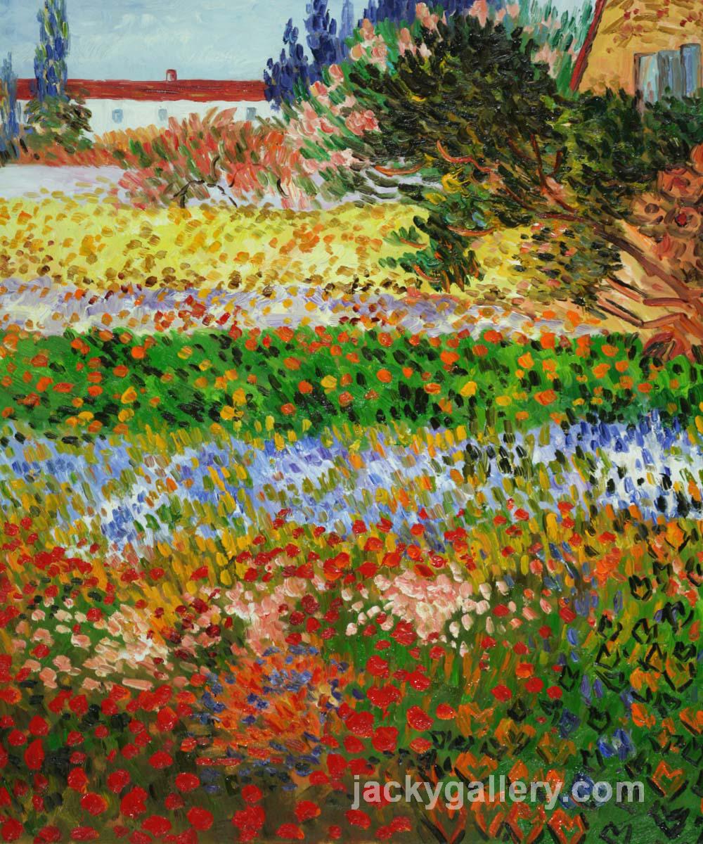 Flowering Garden with Path, Van Gogh painting